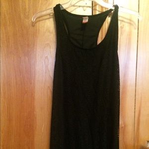 Black lace maxi dress